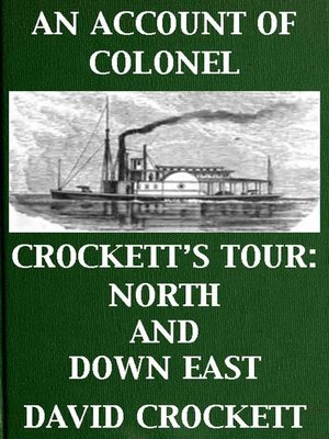 cover image of An Account of Colonel Crockett's Tour